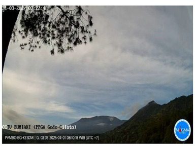 Pusat Vulkanologi dan Mitigasi Bencana Geologi: Masyarakat Waspada Gunung Gede Alami Peningkatan Gempa Vulkanik