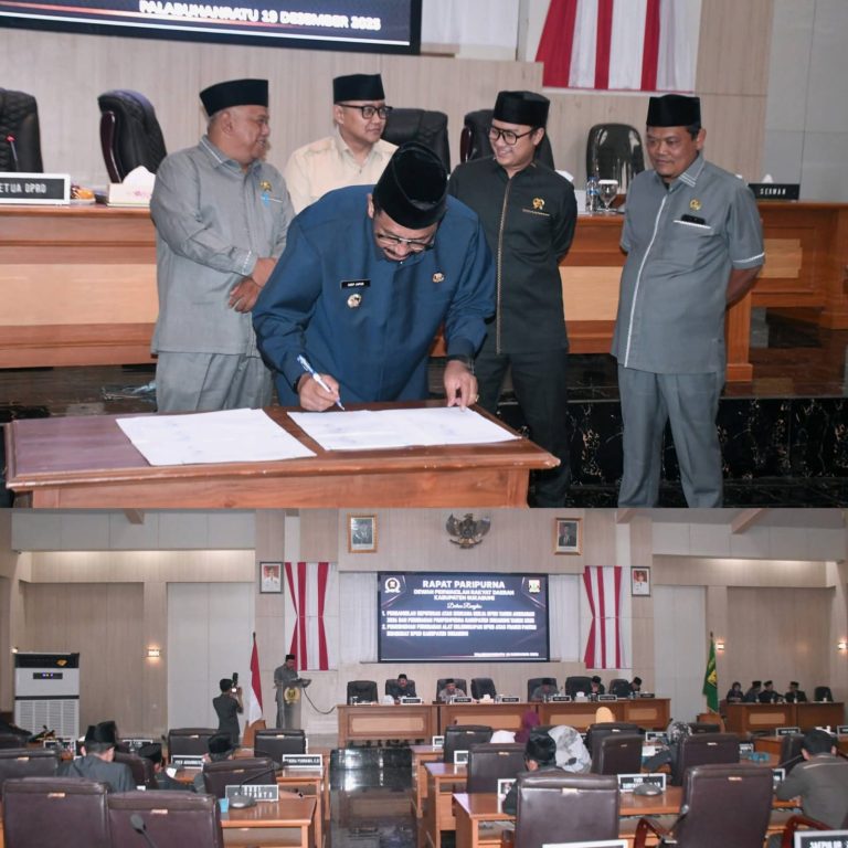 DPRD Kabupaten Sukabumi Gelar Rapat Paripurna, Pengambilan Keputusan Tiga Program Strategis
