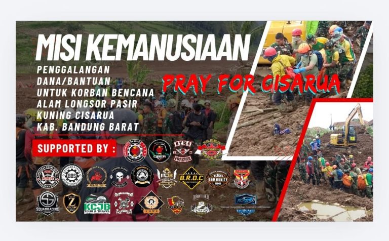 Gabungan Driver Online Bandung Raya, Priangan Timur, Kota Cimahi dan KBB Gelar Open Donasi untuk Korban Longsor Pasirlangu