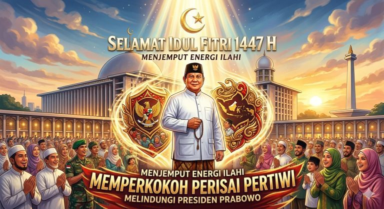 Idul Fitri 1447 H: Menjemput Energi Ilahi, Memperkokoh Perisai Pertiwi Melindungi Presiden Prabowo
