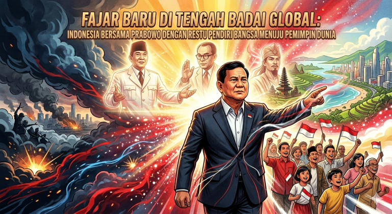 Fajar Baru di Tengah Badai Global: Mengawal Indonesia Bersama Presiden Prabowo Menuju Pemimpin Tatanan Dunia