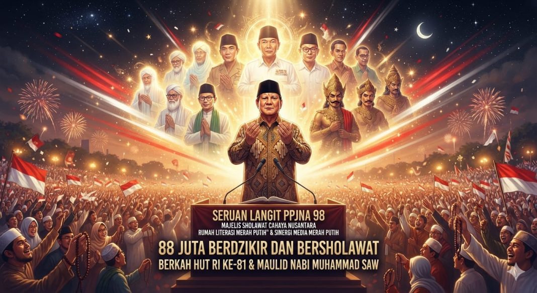 Gema Agustus: 88 Juta Bersholawat, Stop Kebencian di HUT RI 81