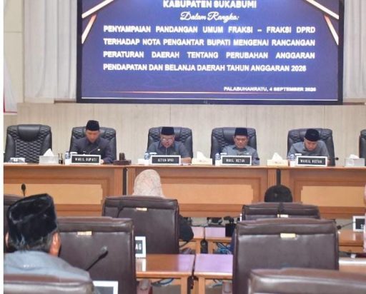 Perubahan APBD 2026 Sukabumi Masuk Meja DPRD, Tujuh Fraksi Soroti Rencana Anggaran Pemkab